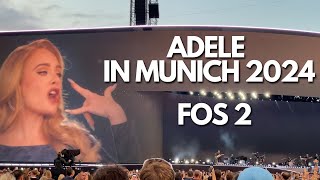 ADELE Live in Munich  Germany 2nd August 2024  FOS 2 Sneak Peak Wait till the end to see her near [upl. by Nicky]