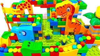 6 types of colorful building blocks Marble Run ASMR [upl. by Stanleigh543]