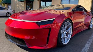 Custom 1of1 cyber roadster hooligan build tesla cyberroadster model3 dde [upl. by Ttcos821]