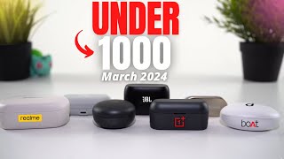 Top 5 Best Wireless Earbuds Under 1000 in 2024 l Best TWS Earbuds Under 1000 Rs ⚡⚡ [upl. by Cirala]