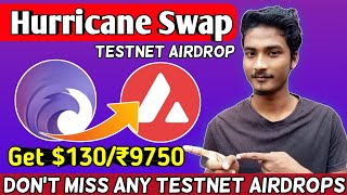 Hurricane Swap TestNet Airdrop 💥 New Crypto Airdrop Today ☑️ Hurricanswap ☑️ Get 130 From This 🔷 [upl. by Toole]