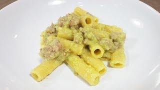 PASTA CON CREMA DI ZUCCHINE SALSICCIA E STRACCHINO  FoodVlogger [upl. by Esmerelda]