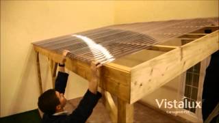 How to Install Vistalux Corrugated Sheet Roofing [upl. by Ranitta]