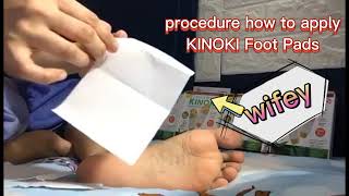 KINOKI Foot Padsprocedure how to applymodel c wifeyTaiwan [upl. by Christoffer]