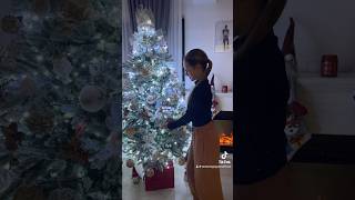 Christmas tree transition🎄✨ christmas transition christmastree tree winter viral fyp [upl. by Llennej]