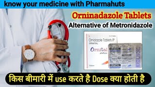 Ornidazole tablets 500 mg  ornidazole tablet uses in hindi  Medicine for dysentery  medicine [upl. by Odnomyar]