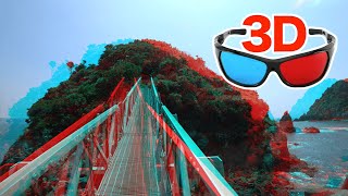 3D video The uninhabited island exploration 3D video  for redcyan anaglyph glasses [upl. by Gregory]