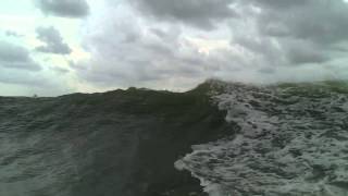 Tanker Wake Galveston Bay Texas [upl. by Fawcette421]