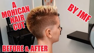 MOHICAN HAIRCUT BEFORE AND AFTER BY JOERG MENGEL FRISEURE [upl. by Soiritos]