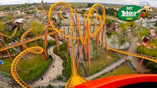 Schlechteste Achterbahn in Frankreich  Goudurix  Parc Astérix  4K Onride POV [upl. by Beaston]