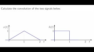 Convolution integral example  graphical method [upl. by Lianne]