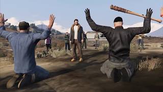 Rick Eliminates Negan Short Film In Gta 5 [upl. by Hairabez214]