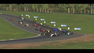 iRacing Motorsport Simulator  FIA F4  Virginia International Raceway VIR  20 min race [upl. by Kilbride]