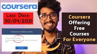 How to Get Coursera Courses with Certificate for Free  Coursera Courses For Free [upl. by Ivens912]