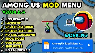 Among Us Mod Menu v202464  New Features  Among Us Mod Apk v202464  Gameplay [upl. by Francklin]