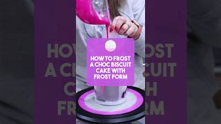 How To Frost A Chocolate Biscuit Cake With Frost Form [upl. by Ynffit]