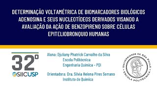 SIICUSP 2024 DETERMINAÇÃO VOLTAMÉTRICA DE BIOMARCADORES BIOLÓGICOS ADENOSINA E SEUS NUCLEOTÍDEOS [upl. by Frank]