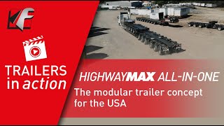 FAYMONVILLE HighwayMAX All In One the modular trailer concept for the USA [upl. by Nonnairb]