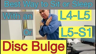 Best Way to Sit or Sleep With an L4 L5 or L5 S1 Disc Bulge 2024  Dr Frank Altenrath Chiropractor [upl. by Aivatal]