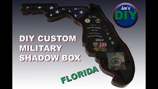 Military Shadow Box Florida  Jons DIY [upl. by Elkraps]