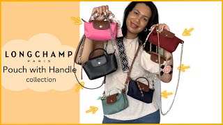 ❌ WHY Im LETTING GO my LONGCHAMP POUCHES  Le Pliage Pouch with Handle Collection [upl. by Clementi]