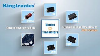 Kingtronics Hot product line【Diode RectifierTransistor】1N4148W BZX84CES2A RS1A SS12SS22 US1A [upl. by Sidon]