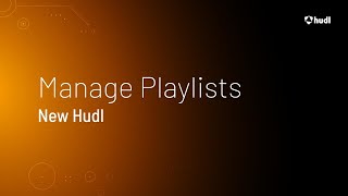 Manage Playlists  New Hudl [upl. by Rudiger183]