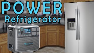 Refrigerator vs Bluetti 2000wh Power Station AC200P [upl. by Paolina482]