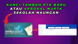 Ingin Tambah PTK Baru Operator Lakukan Verval Yayasan Sekolah Naungan [upl. by Dorlisa489]