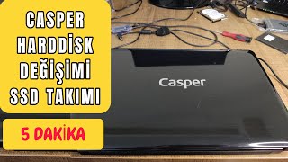 CASPER LAPTOPA SSD NASIL TAKILIR  INSTALLING CASPER LAPTOP SSD [upl. by Neiviv]