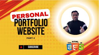 How to Create a Portfolio Website with HTML CSS amp JavaScript  Part 3 [upl. by Enilarac]