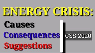 Critically evaluate the causes and consequences of Energy Crisis in Pakistan [upl. by Ardnasil]