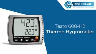 Testo 608H2 Thermo Hygrometer  Instrukart [upl. by Steffin]