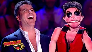 FUNNIEST Ventriloquist Auditions That Made Simon Cowell And The Judges Laugh [upl. by Annawek]