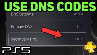 PS5 HOW TO USE THE BEST DNS CODES [upl. by Aicilyt337]