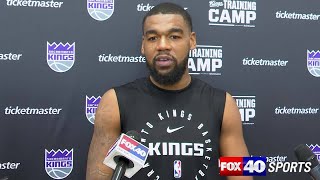 Mason Jones discusses his relationship with new Kings teammate DeMar DeRozan observations of camp [upl. by Erfert]