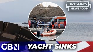 Sicily yacht sinking One dead and six missing as vessel SINKS off Italian coast [upl. by Isus]