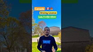 Canada Driving License 🇨🇦🍁 shorts youtubeshorts [upl. by Laekim]