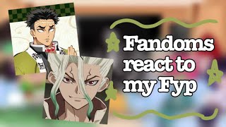 Fandoms react to my Fyp 3 [upl. by Enomad]