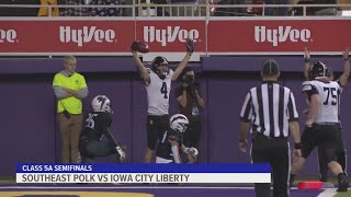 2024 IHSAA class 5A state football semifinals results Southeast Polk vs Iowa City Liberty [upl. by Nymrak]