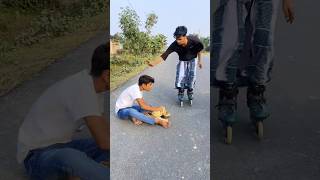 Roller skating useful tricks reveal😭😱skateboardroller skatingemotionalskatersshortsyt shorts [upl. by Olney]