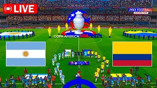 🔴LIVE ARGENTINA vs COLOMBIA FINAL 2024 COPA AMERICA  Full Match eFootball Gameplay Match Today [upl. by Jacinta]