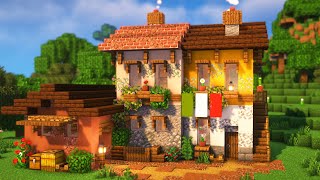 Minecraft 2Player Italian Survival House Tutorial [upl. by Adnilrev]