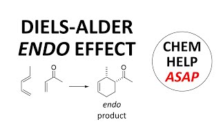 endo effect in DielsAlder reactions [upl. by Ynobe]