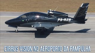 CIRRUS VISION SF50 G2 ARRIVEE PSRZB NO AEROPORTO DA PAMPULHA [upl. by Jb]