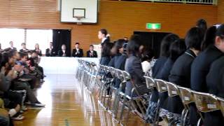 宇和町小学校卒業式2012 卒業生退場 竹組 [upl. by Tien]