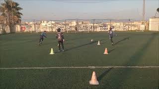 Pass and go  moving and finishing U10 U9 passe remise appel de balle tir training [upl. by Nestor]