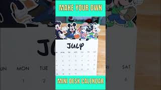 Make a mini desk calendar with Cricut cricutideas cricutforbeginners cricutprojects [upl. by Eelatan]