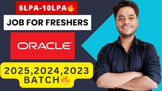 Oracle Hiring 2025 2024 2025 Batch  Job for Freshers  Apply Now job softwaredeveloper hiring [upl. by Ecinreb]