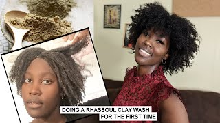 Trying Rhassoul Clay on My 4c Low Porosity Hair for the First Time  Kessie Does [upl. by Rudolfo]